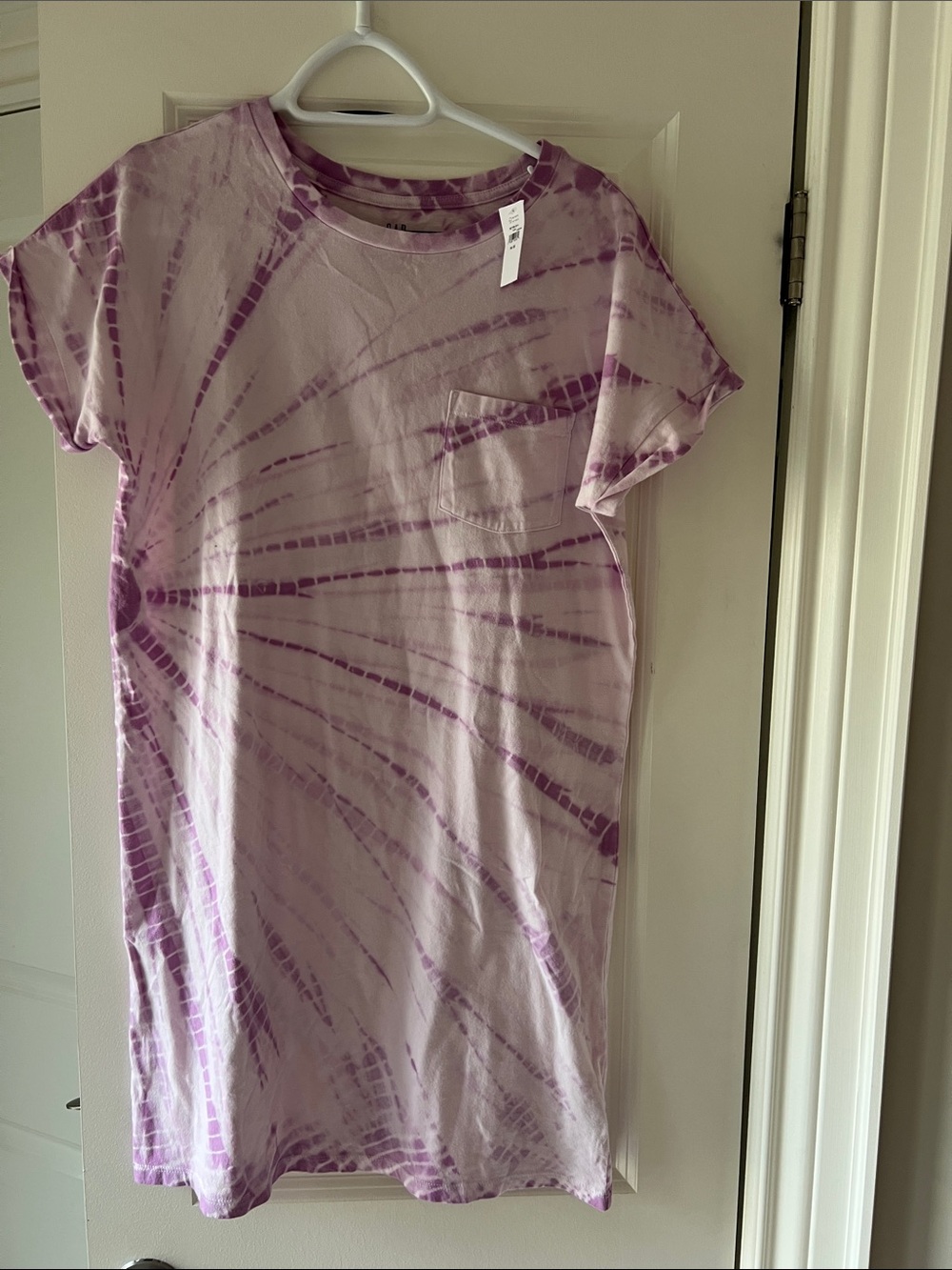 GAP Lavender Tie-Dye Mini Dress with Pocket